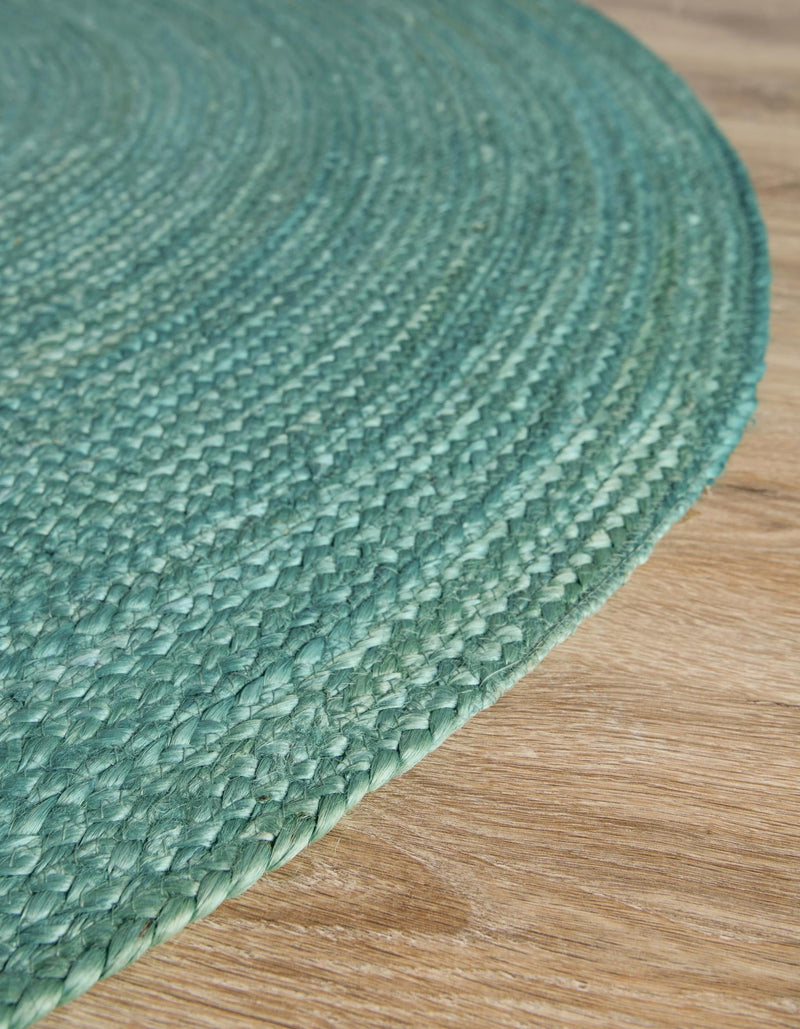 Woven Seaside Jute Collection Area Rug - Savannah (Turquoise) Hearth Turquoise  lifestyle 48