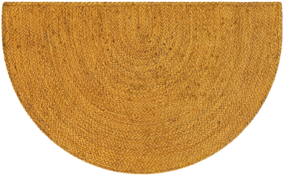 Woven Seaside Jute Collection Area Rug - Savannah (Yellow) Hearth Yellow  lifestyle 27