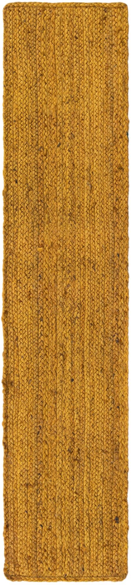 Woven Seaside Jute Collection Area Rug - Savannah (Yellow) Table Runner Yellow  lifestyle 28