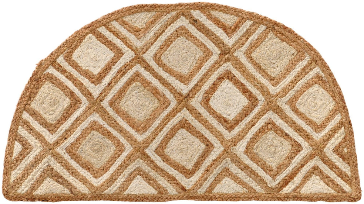 Woven Seaside Jute Collection Area Rug - Marina Hearth Natural  lifestyle 84
