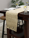 Coastal Weave Jute Collection Area Rug - Seashore Table Runner Ivory  lifestyle 70