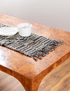 Osian Looms Collection Area Rug - Osian Table Runner Dark Gray  lifestyle 34