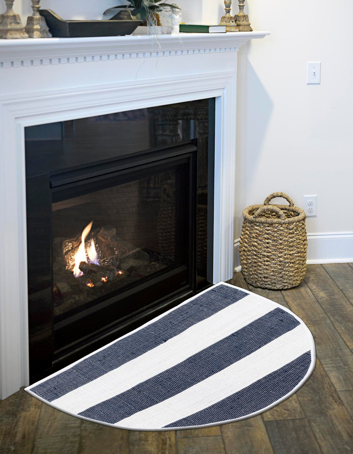 Tassel Trail Collection Area Rug - Pathway Hearth Navy Blue  lifestyle 108
