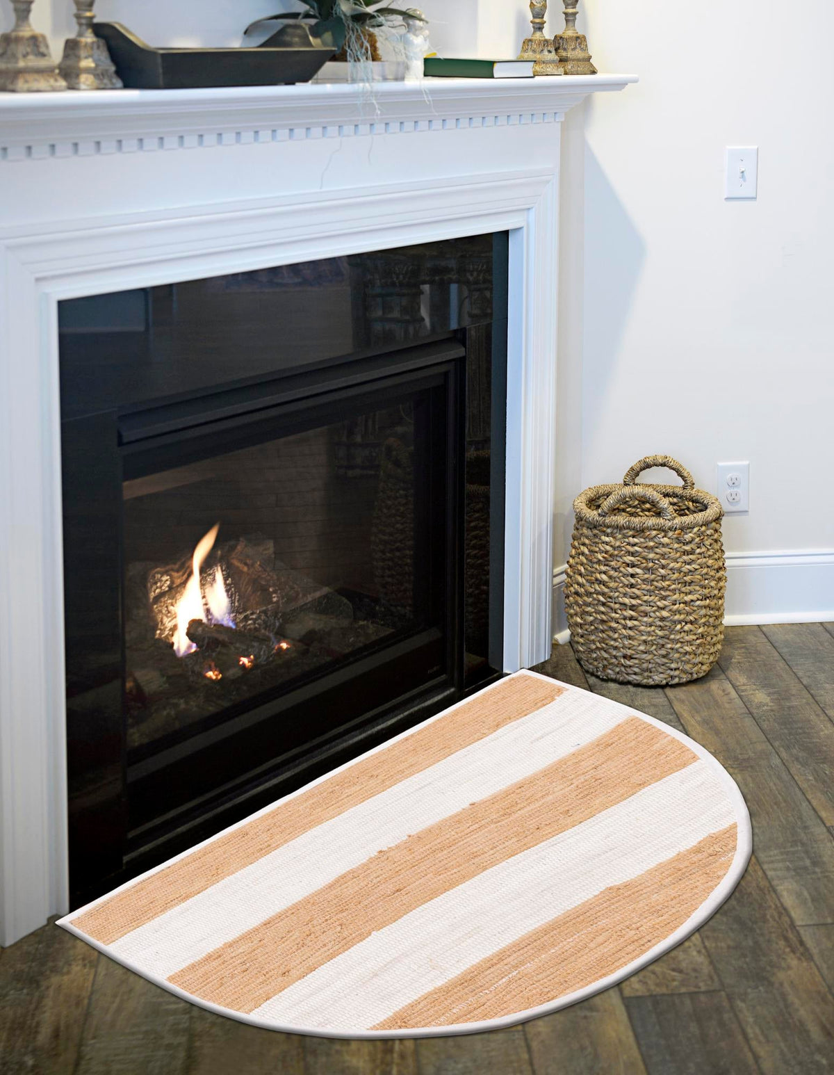 Tassel Trail Collection Area Rug - Pathway Hearth Beige  lifestyle 107