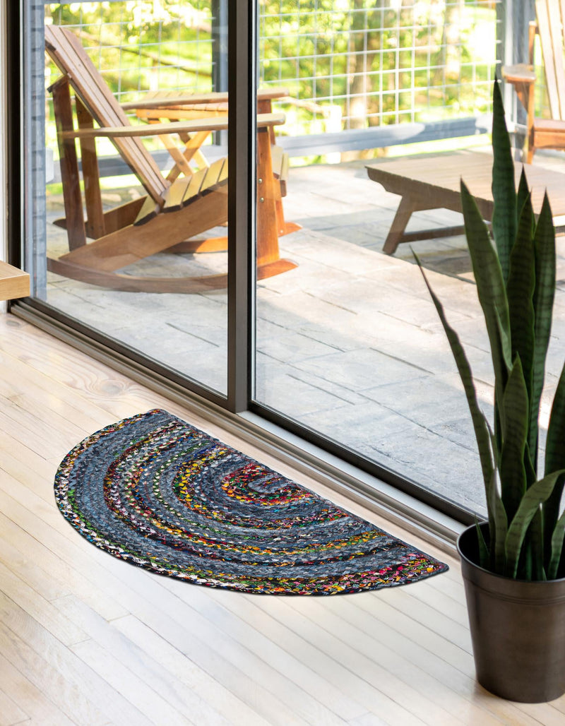 Woven Udaipur Collection Area Rug - Sahara Hearth Blue and Multi  lifestyle 50