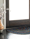 Woven Udaipur Collection Area Rug - Sahara Hearth Blue and Multi  lifestyle 61