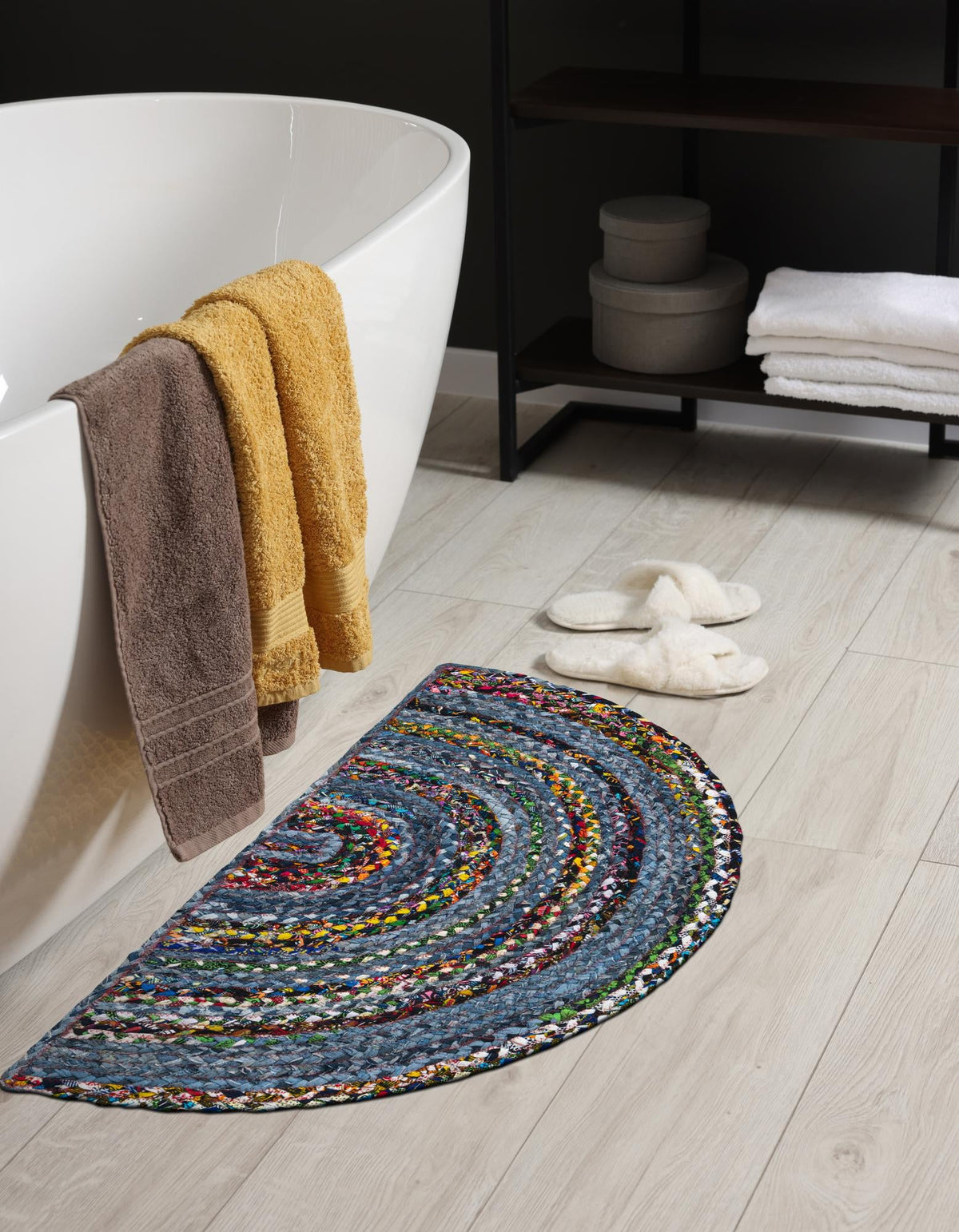 Woven Udaipur Collection Area Rug - Sahara Hearth Blue and Multi  lifestyle 82