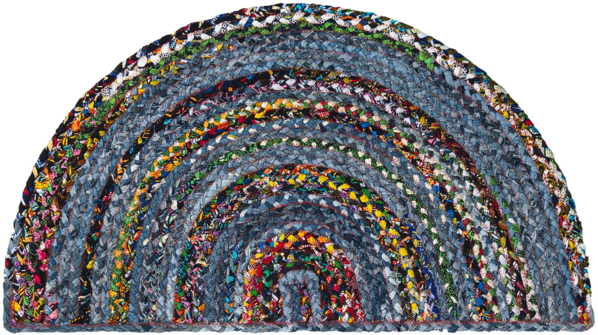 Woven Udaipur Collection Area Rug - Sahara Hearth Blue and Multi  lifestyle 32