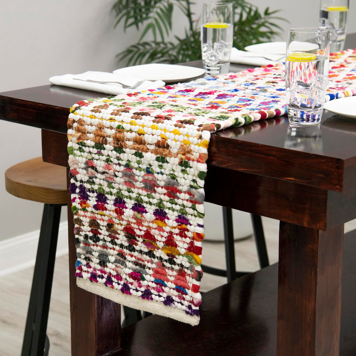 Woven Udaipur Collection Area Rug - Howrah Table Runner Multi  lifestyle 44