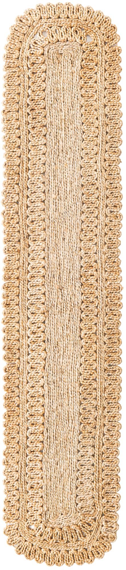 Woven Seaside Jute Collection Area Rug - Seaside Table Runner Natural  lifestyle 3