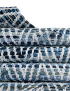 Zigzag Marina Collection Area Rug - HarborStripes Hearth Denim  lifestyle 170
