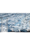 Zigzag Marina Collection Area Rug - HarborStripes Table Runner Denim  lifestyle 104