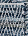 Zigzag Marina Collection Area Rug - HarborStripes Table Runner Denim  lifestyle 128