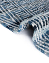 Zigzag Marina Collection Area Rug - HarborStripes Table Runner Denim  lifestyle 134
