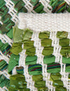 Zigzag Marina Collection Area Rug - HarborStripes Table Runner Green  lifestyle 127