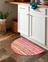 Zigzag Marina Collection Area Rug - HarborStripes Hearth Multi  lifestyle 141