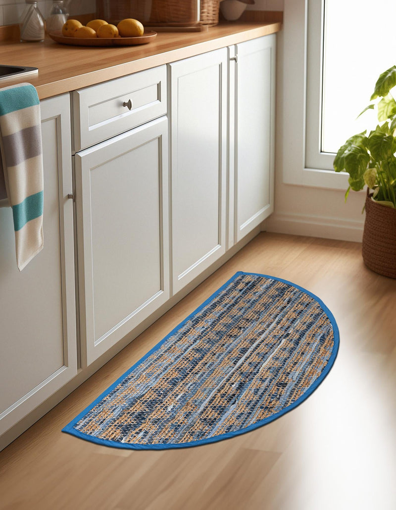 Himalaya Jute Collection Area Rug - Mumbai Hearth Navy Blue  lifestyle 88