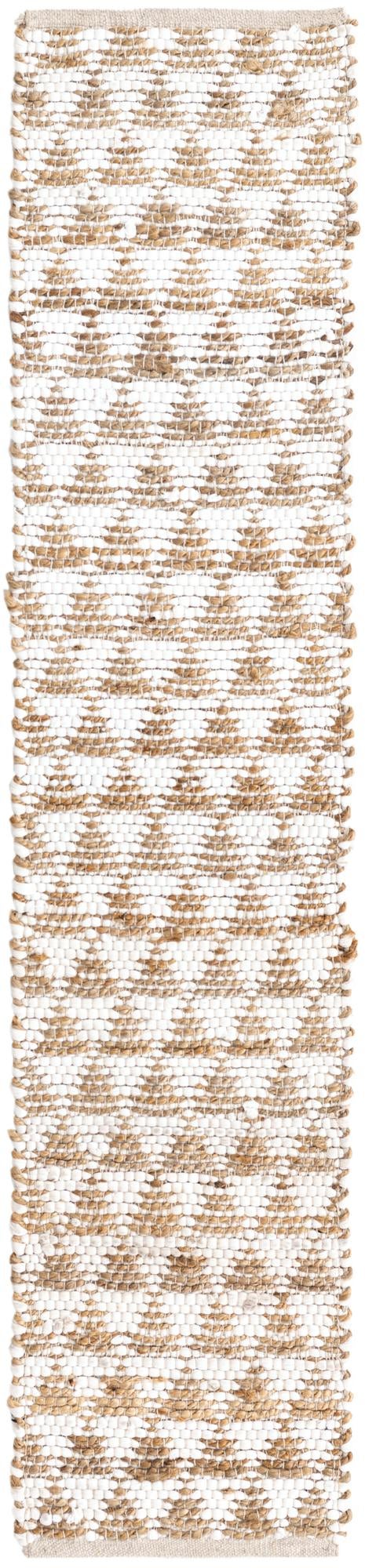 Osian Looms Collection Area Rug - Mumbai Table Runner White  lifestyle 87