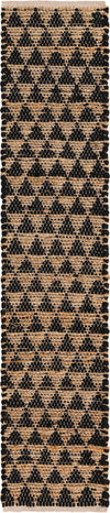 Osian Looms Collection Area Rug - Mumbai Table Runner Black  lifestyle 80