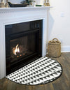 Himalaya Jute Collection Area Rug - Mumbai Hearth White Black  lifestyle 106