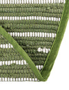 Thar Cotton Collection Area Rug - Jaisalmer (Green) Hearth Green  lifestyle 35