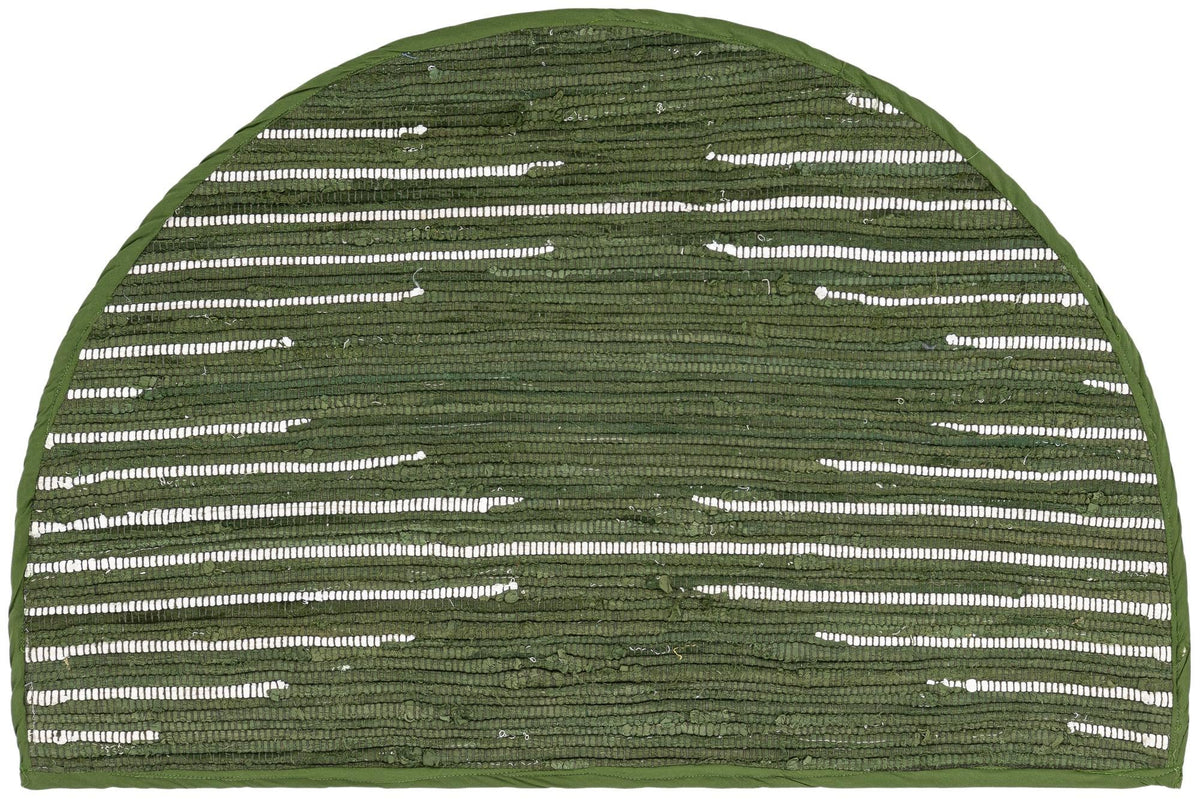 Thar Cotton Collection Area Rug - Jaisalmer (Green) Hearth Green  lifestyle 22