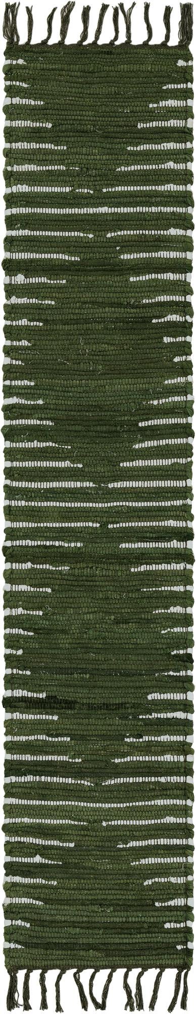 Thar Cotton Collection Area Rug - Jaisalmer (Green) Table Runner Green  lifestyle 28