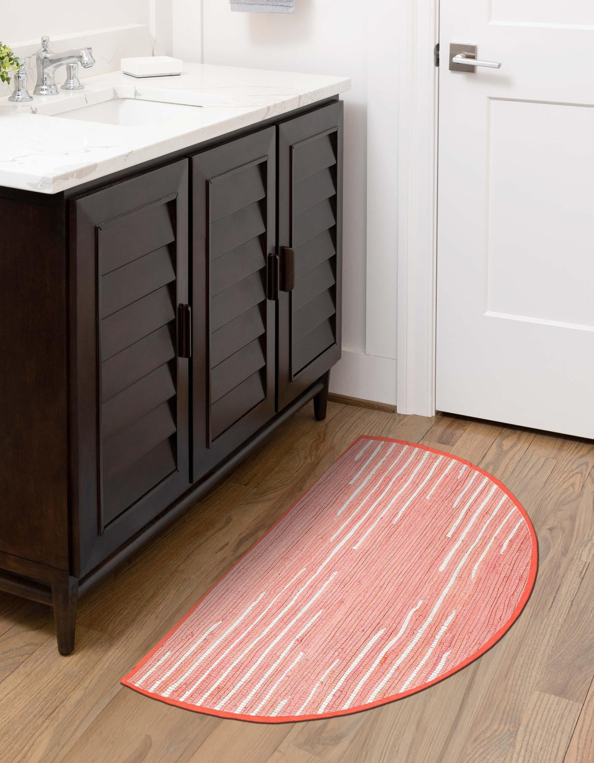 Thar Cotton Collection Area Rug - Jaisalmer Hearth Rose  lifestyle 88