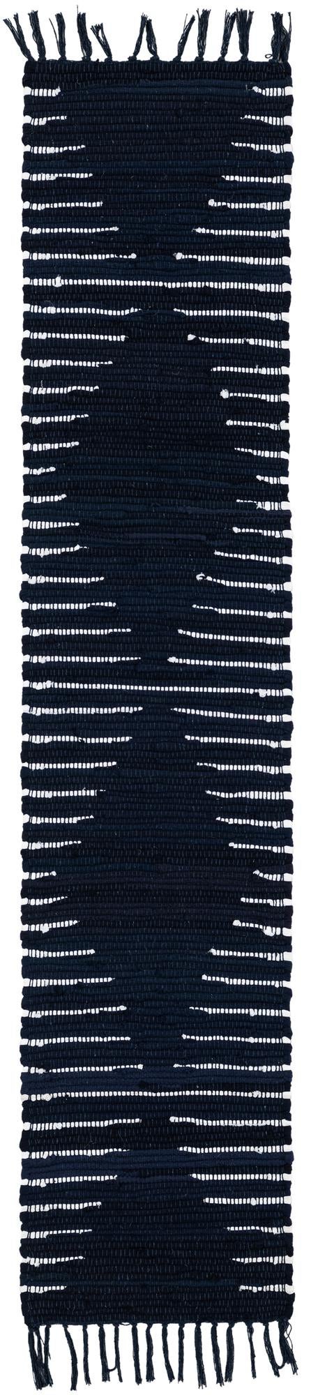 Thar Cotton Collection Area Rug - Jaisalmer Table Runner Navy Blue  lifestyle 37