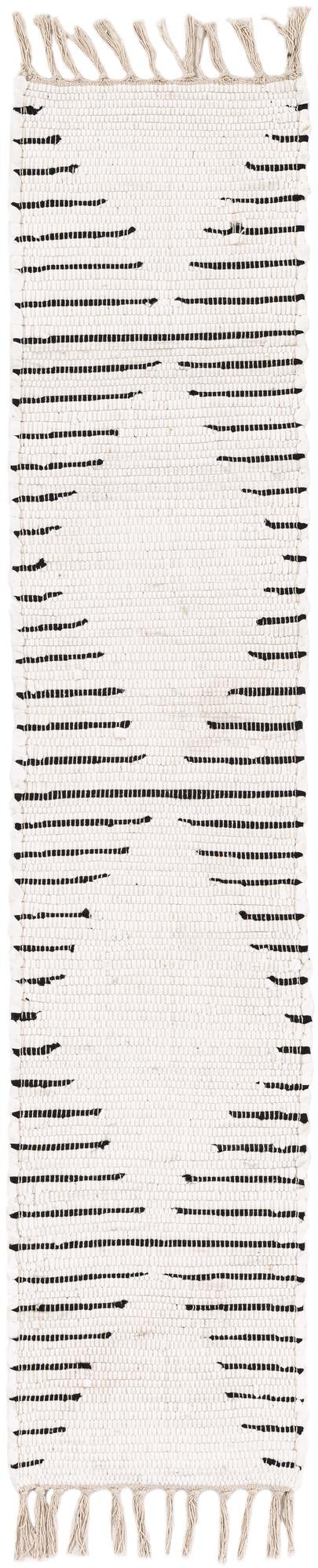 Thar Cotton Collection Area Rug - Jaisalmer Table Runner White  lifestyle 45