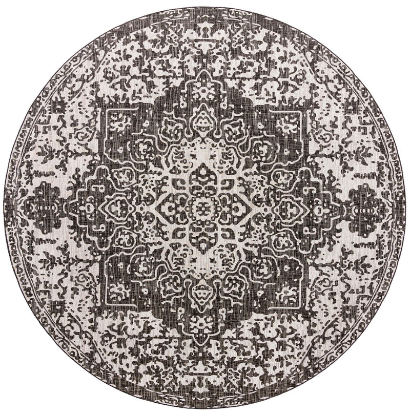 Urban Oasis Rugs Collection Area Rug -  Penthouse (Charcoal Gray) Round Charcoal Gray  lifestyle 42