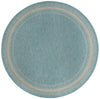 Patio Perimeter Collection Area Rug - Veranda (Aquamarine) Round Aquamarine Main