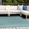 Patio Perimeter Collection Area Rug - Veranda (Aquamarine) Square Aquamarine  lifestyle 24