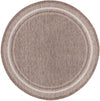 Patio Perimeter Collection Area Rug - Veranda (Brown) Round Brown Main
