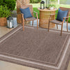 Patio Perimeter Collection Area Rug - Veranda (Brown) Square Brown  lifestyle 115