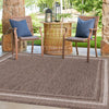 Patio Perimeter Collection Area Rug - Veranda (Brown) Square Brown  lifestyle 119