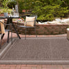 Patio Perimeter Collection Area Rug - Veranda (Brown) Square Brown  lifestyle 124