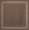Patio Perimeter Collection Area Rug - Veranda (Brown) Square Brown Main
