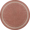 Patio Perimeter Collection Area Rug - Veranda (Rust Red) Round Rust Red Main