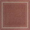 Patio Perimeter Collection Area Rug - Veranda (Rust Red) Square Rust Red Main