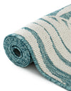 Garden Terrace Escape Collection Area Rug - Verdure (Light Aqua) Square Light Aqua  lifestyle 15