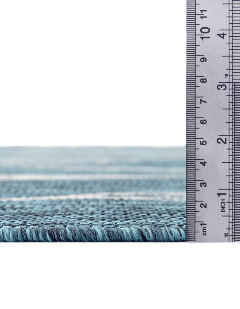 Seaside Blooms Collection Area Rug -  Evergreen (Teal) Rectangle Teal  lifestyle 26