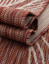 Garden Terrace Escape Collection Area Rug -  Evergreen (Rust Red) Square Rust Red  lifestyle 16