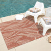 Garden Terrace Escape Collection Area Rug -  Evergreen (Rust Red) Square Rust Red  lifestyle 18