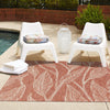 Garden Terrace Escape Collection Area Rug -  Evergreen (Rust Red) Square Rust Red  lifestyle 19