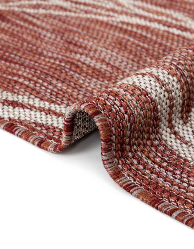 Seaside Blooms Collection Area Rug -  Evergreen (Rust Red) Rectangle Rust Red  lifestyle 21