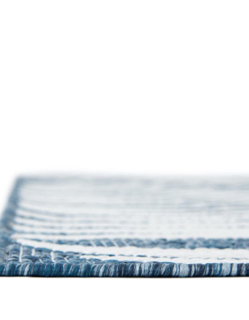 Garden Terrace Escape Collection Area Rug - Verdure (Blue) Square Blue  lifestyle 7