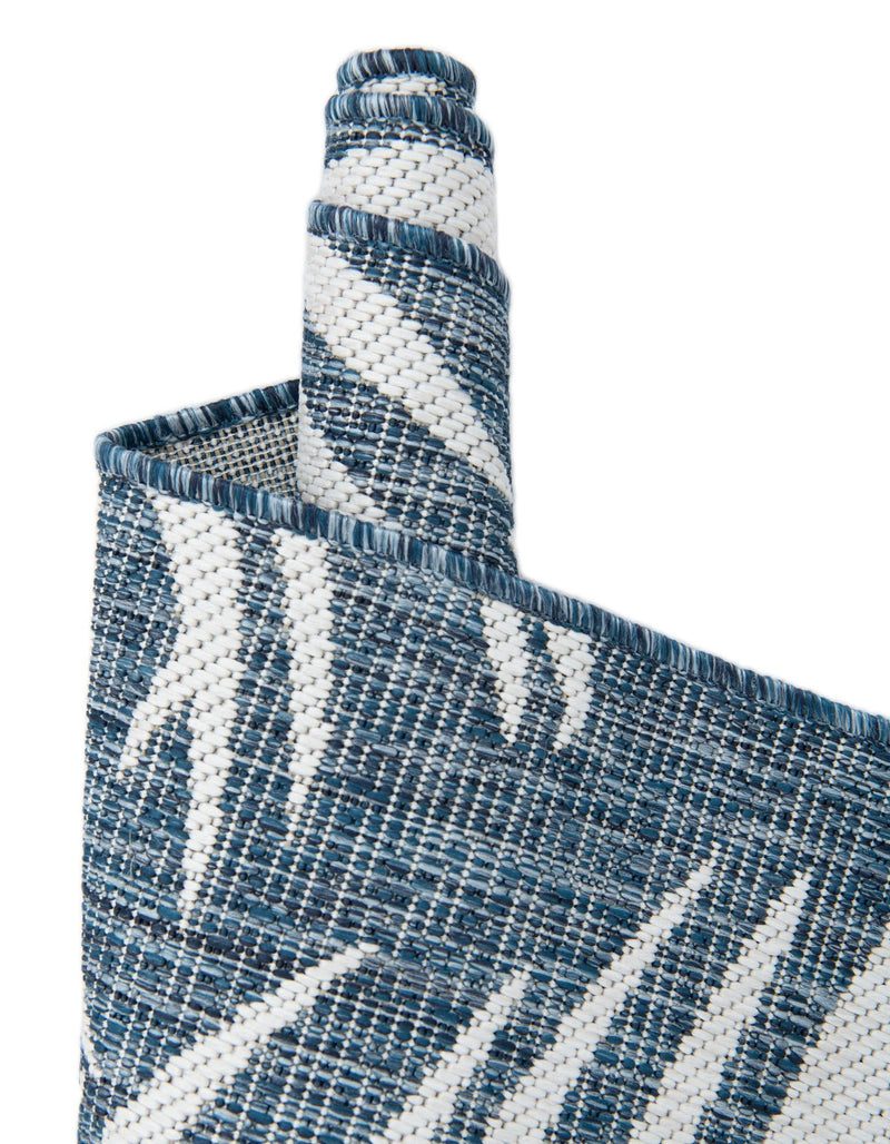 Garden Terrace Escape Collection Area Rug - Verdure (Blue) Square Blue  lifestyle 15