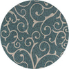 Garden Terrace Escape Collection Area Rug -  Azure Round Teal Main