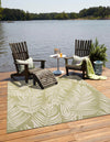 Garden Terrace Escape Collection Area Rug - Verdure (Green) Square Green  lifestyle 0